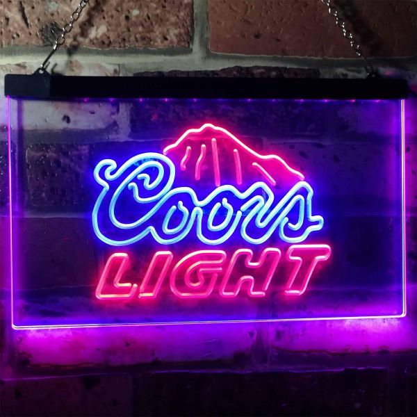 Coors Light Dual LED Neon Light Sign